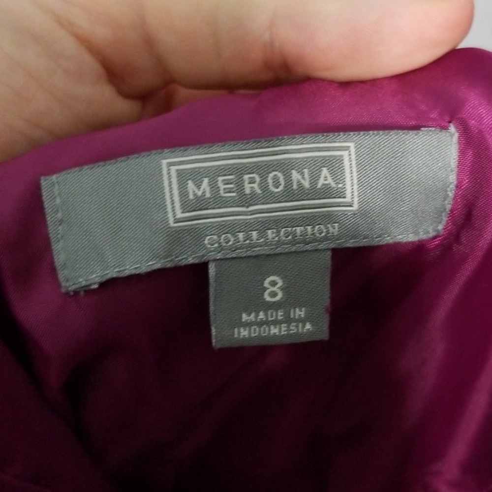 Merona sz 8 Purple Aline Dress - Picture 4 of 6